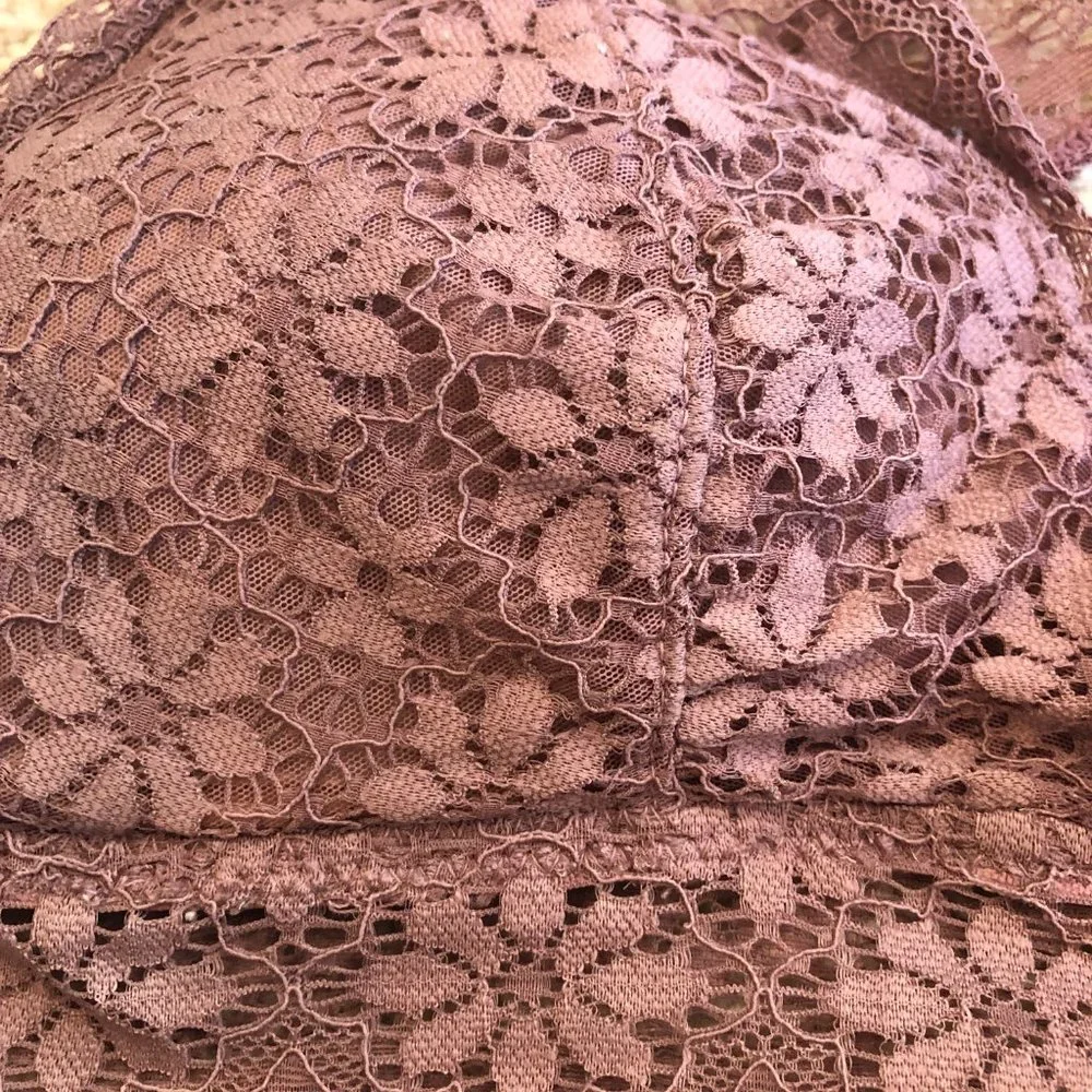 Aerie Racerback Lace Padded Wireless Bralette Size X-Small - Picture 11 of 11